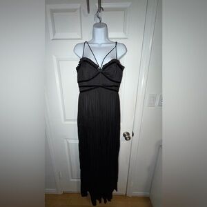 Massimo Dutti Strapless Black Dress